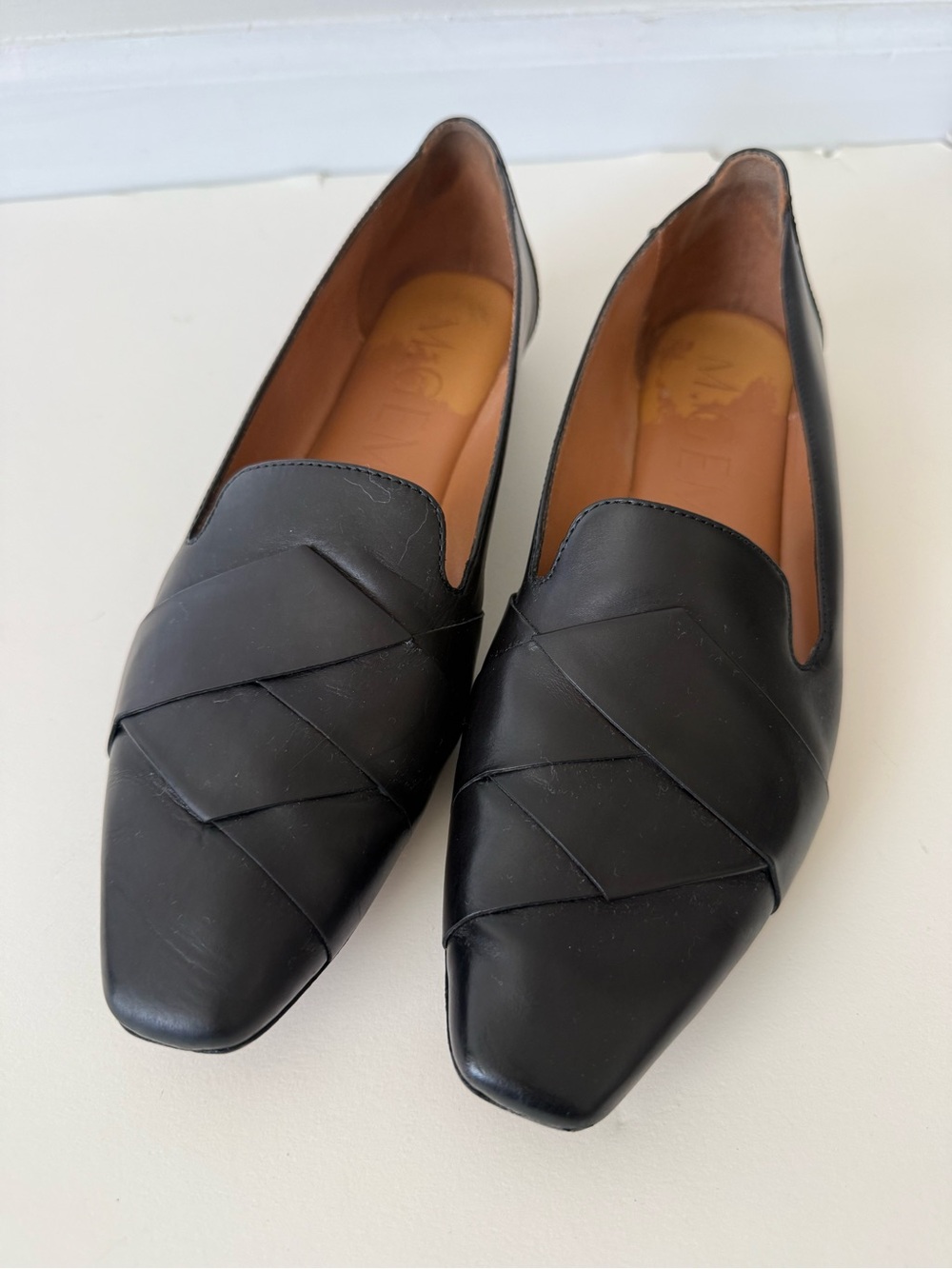 M Gemi Classic Black Italian Leather Loafers